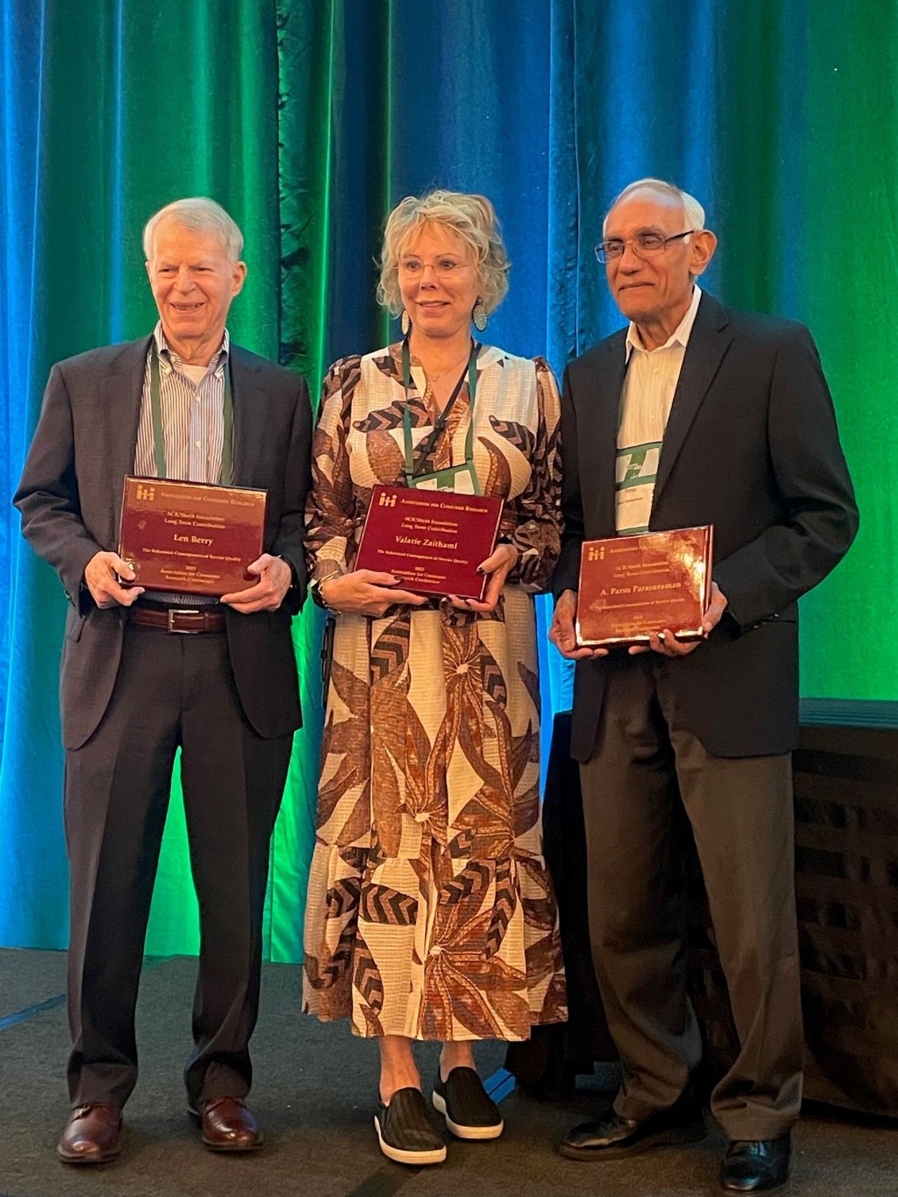 A ("Parsu") Parasuraman wins the 2023 ACR–Sheth Long Term Contribution in Consumer Research Award for his 1996 Journal of Marketing article, "The Behavioral Consequences of Service Quality"