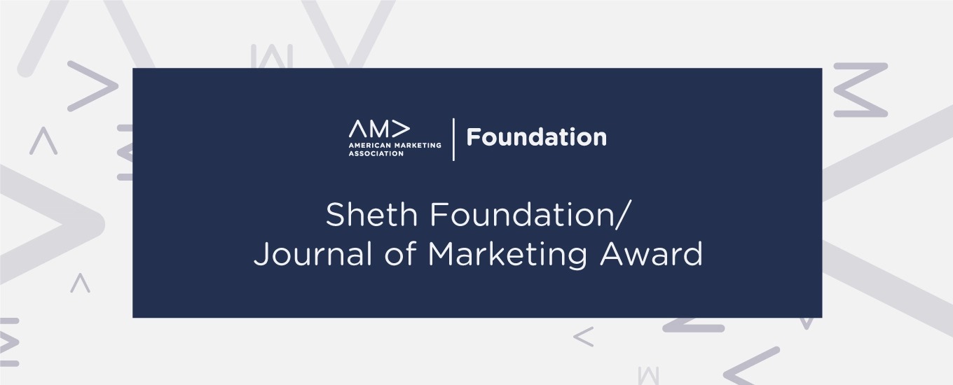 Sheth Foundation / Journal of Marketing Award
